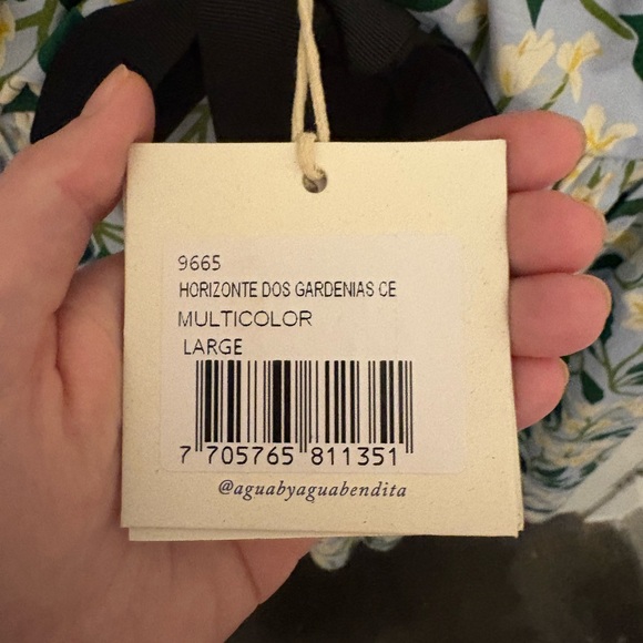 Agua by Agua Bendita Celeste V-Neck Printed Mini Dress - Picture 5 of 6